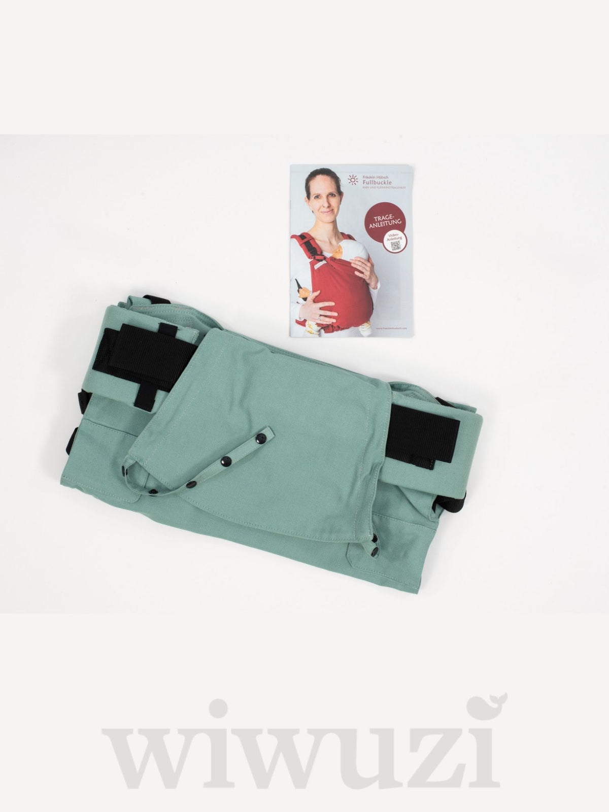 Fräulein Hübsch Fullbuckle Onesize Jade – Babytrage aus Bio-Baumwolle