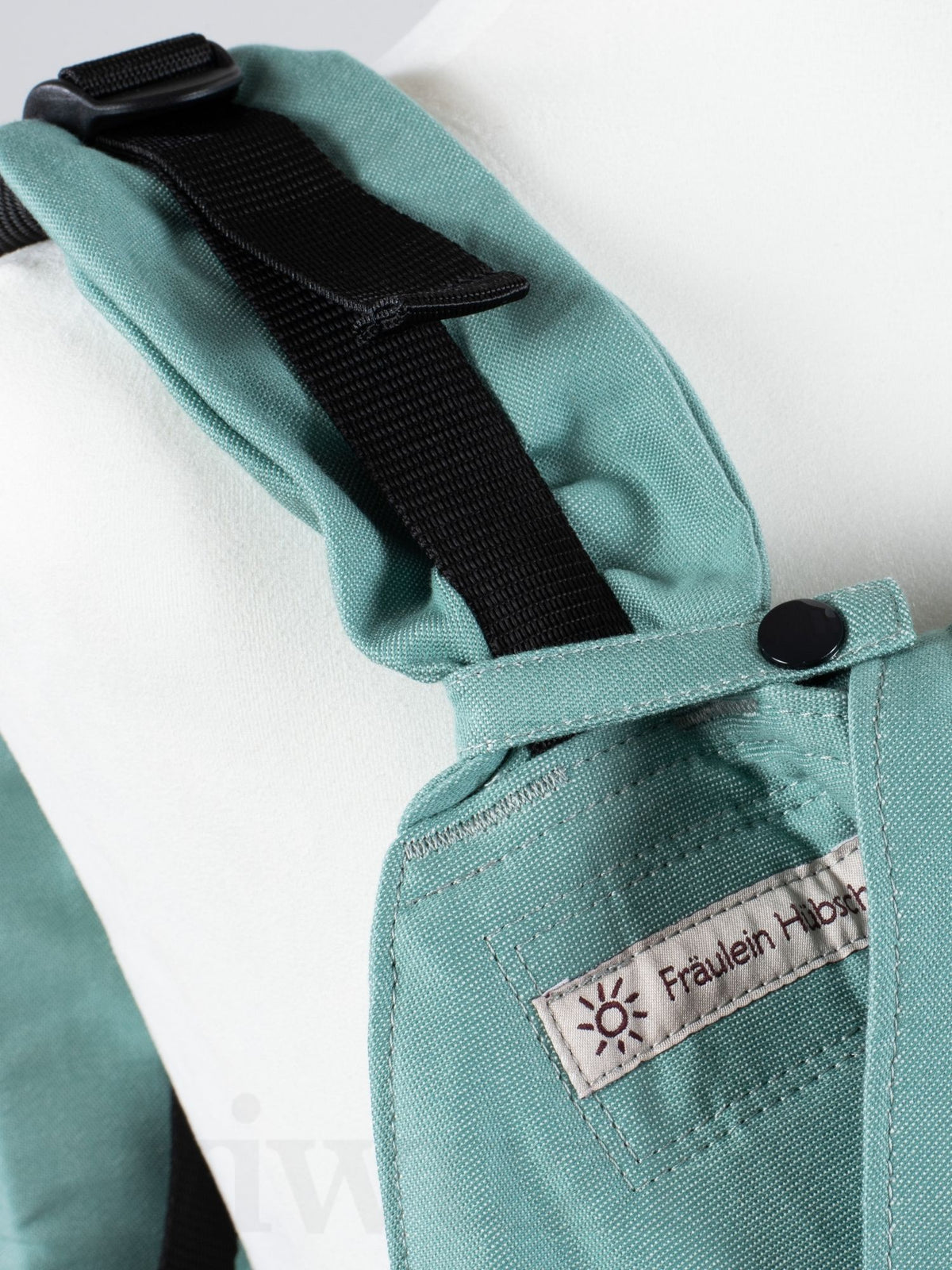 Fräulein Hübsch Fullbuckle Onesize Jade – Babytrage aus Bio-Baumwolle