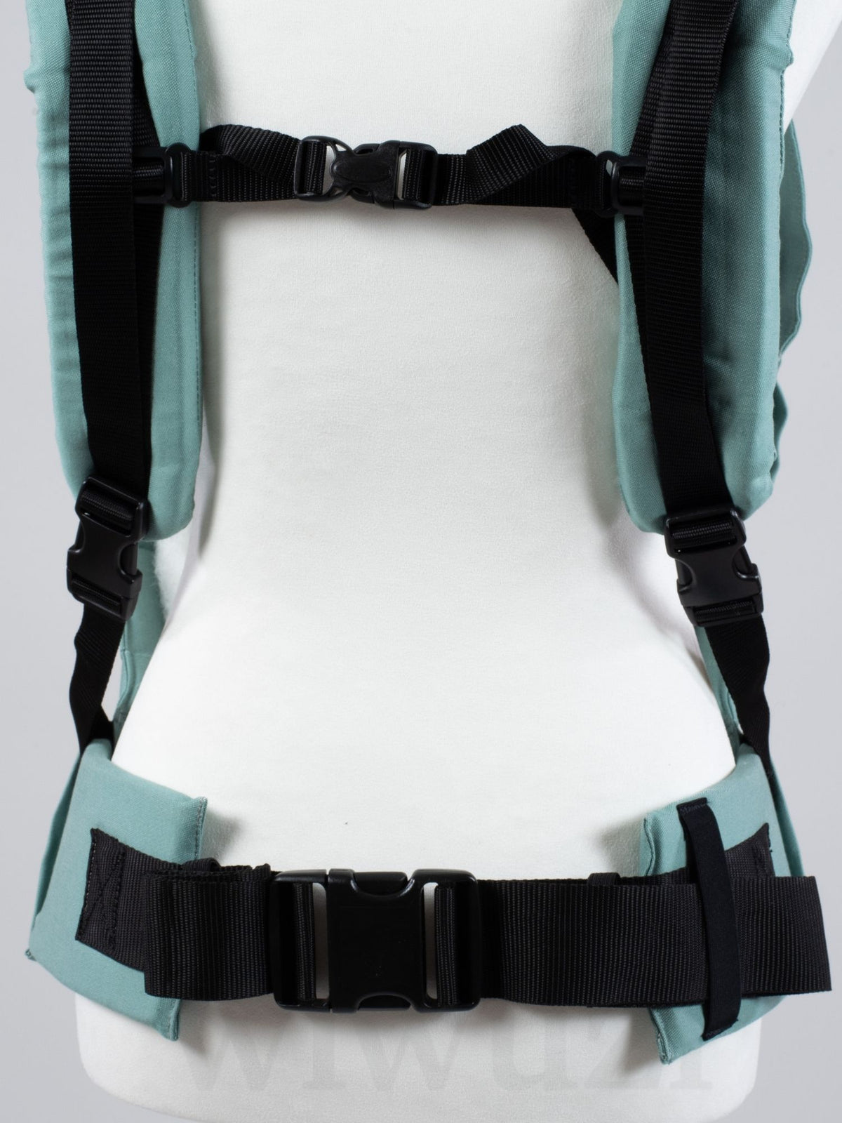 Fräulein Hübsch Fullbuckle Onesize Jade – Babytrage aus Bio-Baumwolle