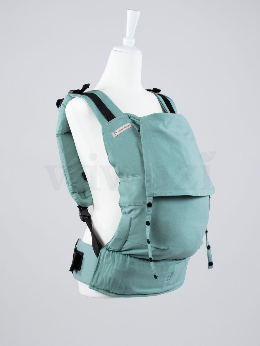 Fräulein Hübsch Fullbuckle Onesize Jade – Babytrage aus Bio-Baumwolle