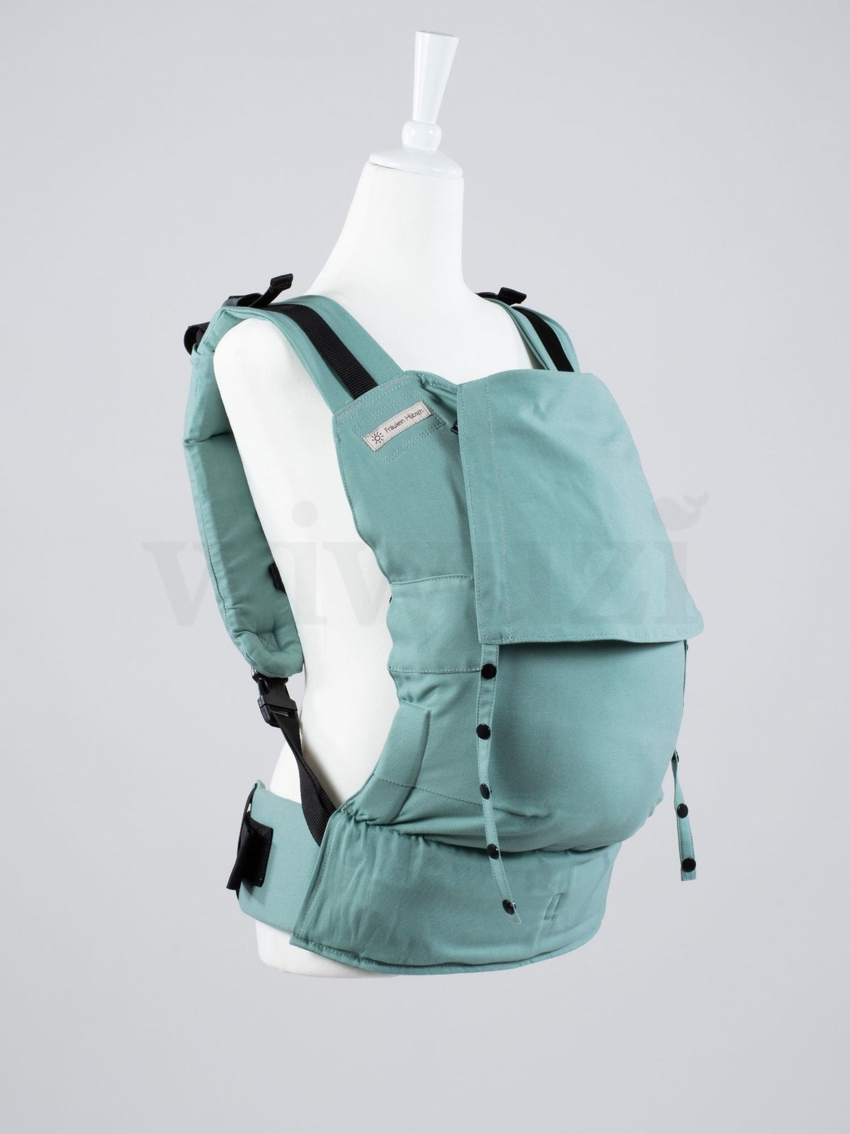 Fräulein Hübsch Fullbuckle Onesize Jade – Babytrage aus Bio-Baumwolle