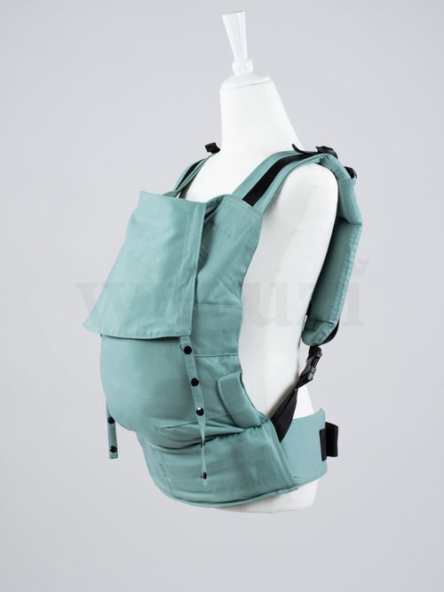Fräulein Hübsch Fullbuckle Onesize Jade – Babytrage aus Bio-Baumwolle