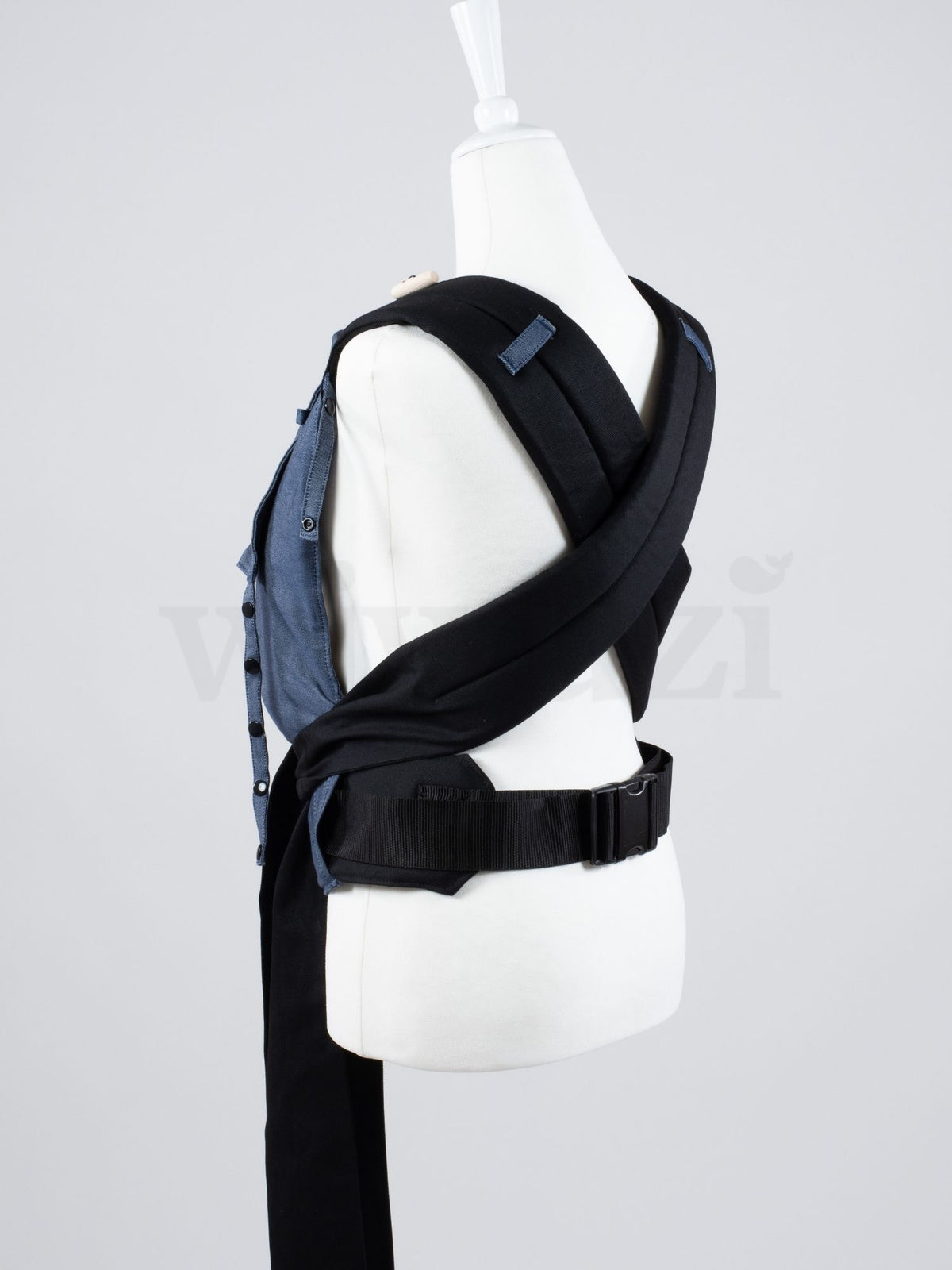 Fräulein Hübsch Mei Tai Denim – Ergonomische Babytrage aus Bio-Baumwolle