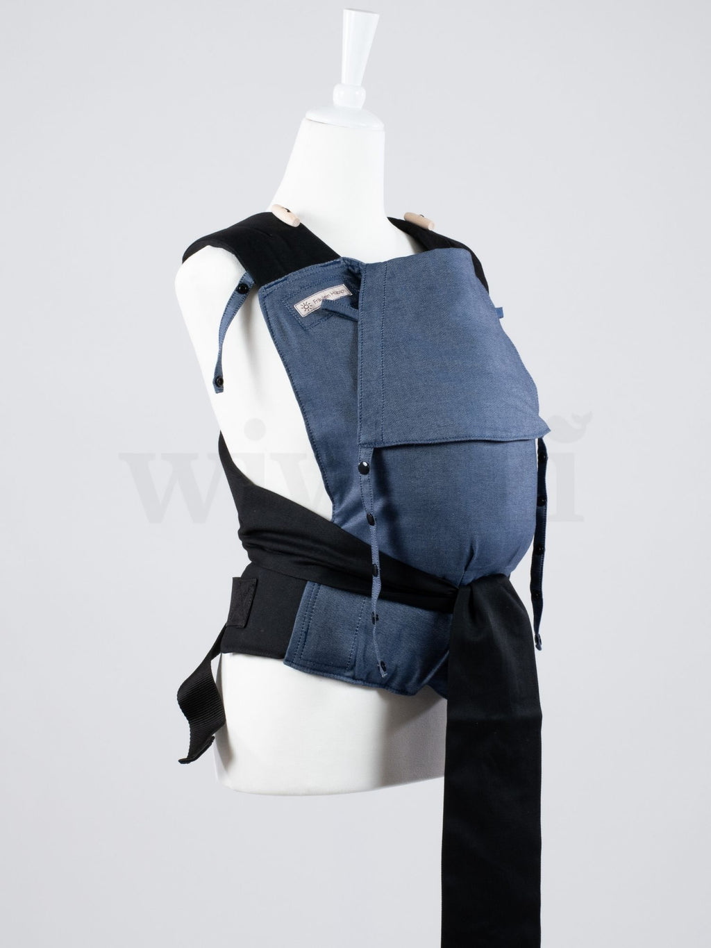 Fräulein Hübsch Mei Tai Denim – Ergonomische Babytrage aus Bio-Baumwolle