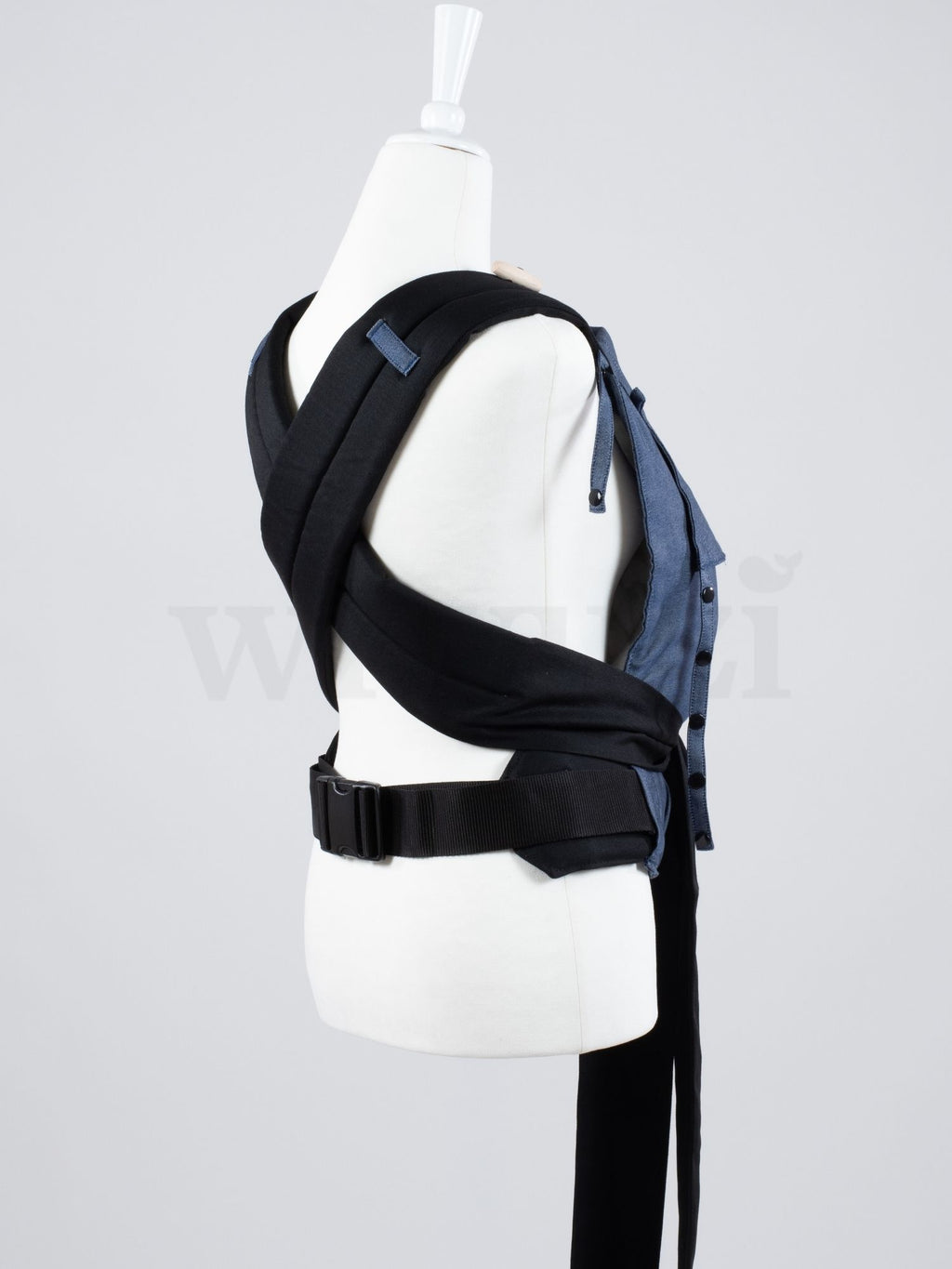 Fräulein Hübsch Mei Tai Denim – Ergonomische Babytrage aus Bio-Baumwolle