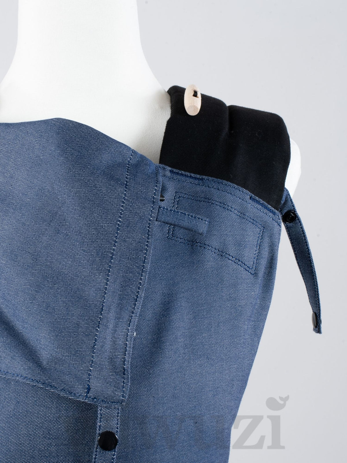 Fräulein Hübsch Mei Tai Denim – Ergonomische Babytrage aus Bio-Baumwolle