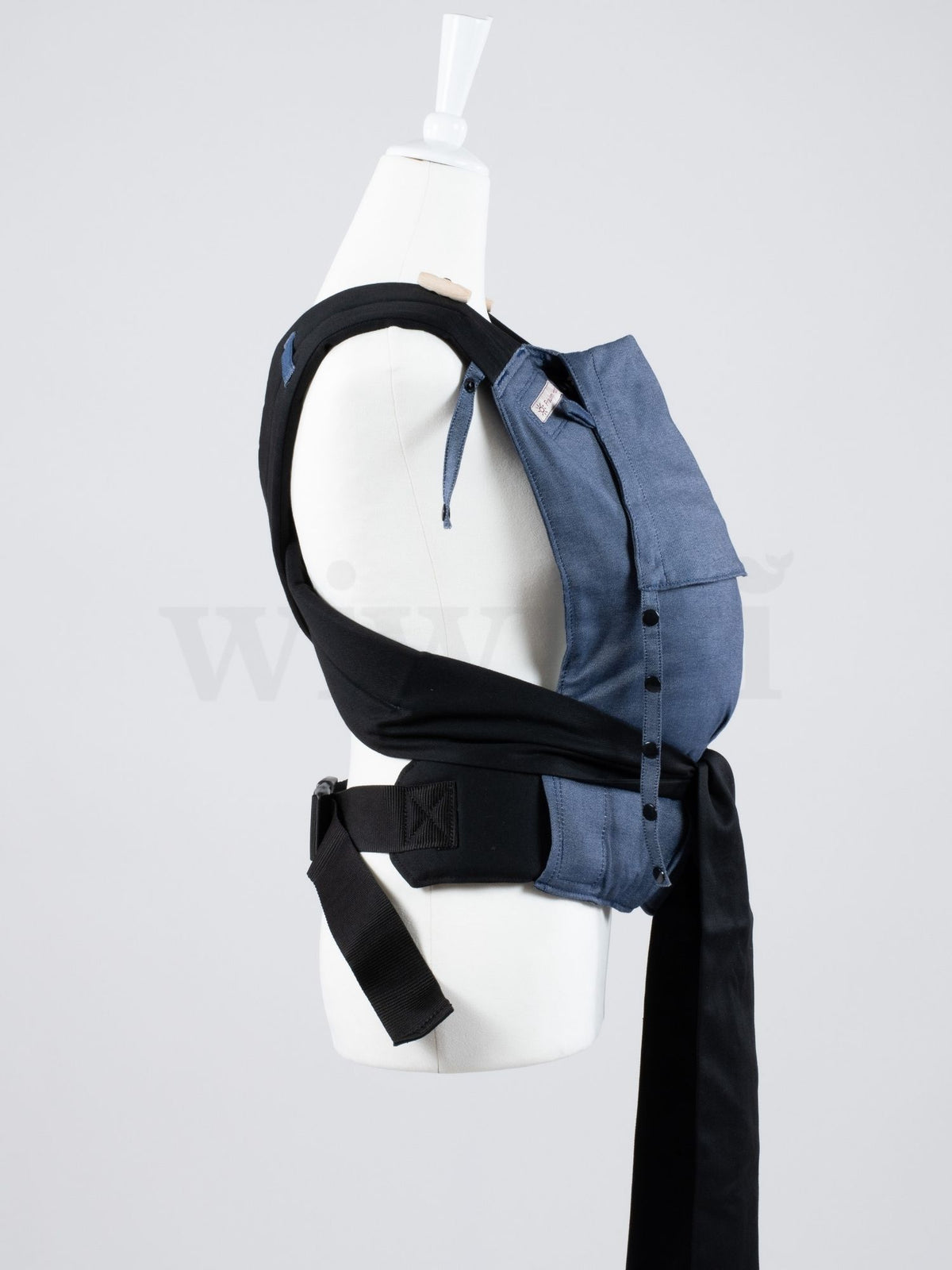 Fräulein Hübsch Mei Tai Denim – Ergonomische Babytrage aus Bio-Baumwolle