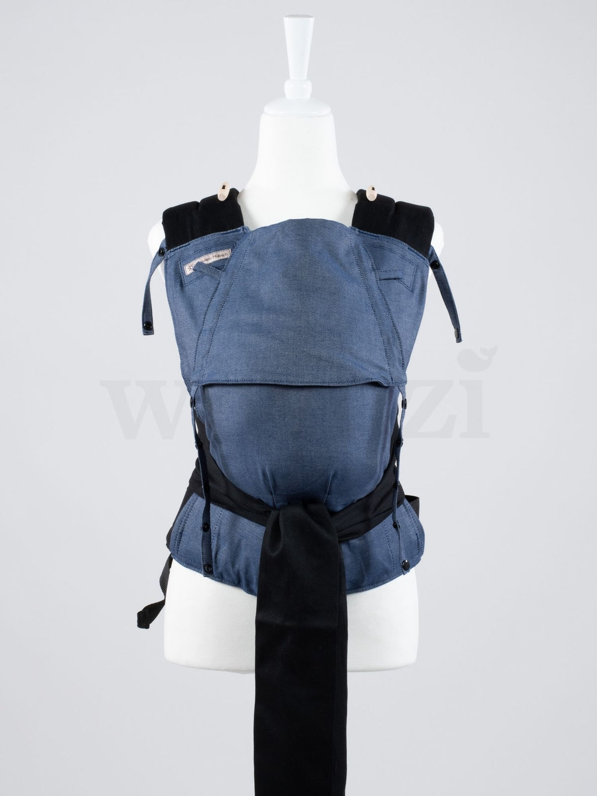 Fräulein Hübsch Mei Tai Denim – Ergonomische Babytrage aus Bio-Baumwolle