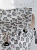 Fräulein Hübsch Mei Tai Toddlersize Leoprint – Ergonomische Babytrage aus Bio-Baumwolle