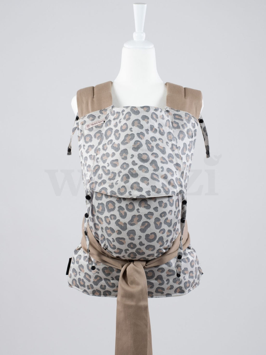 Fräulein Hübsch Mei Tai Toddlersize Leoprint – Ergonomische Babytrage aus Bio-Baumwolle