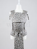 Fräulein Hübsch SoftTai Babysize Leoprint – Ergonomische Babytrage aus Bio-Baumwolle