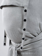 Fräulein Hübsch SoftTai V2 Toddlersize Silver – Ergonomische Babytrage aus Bio-Baumwolle