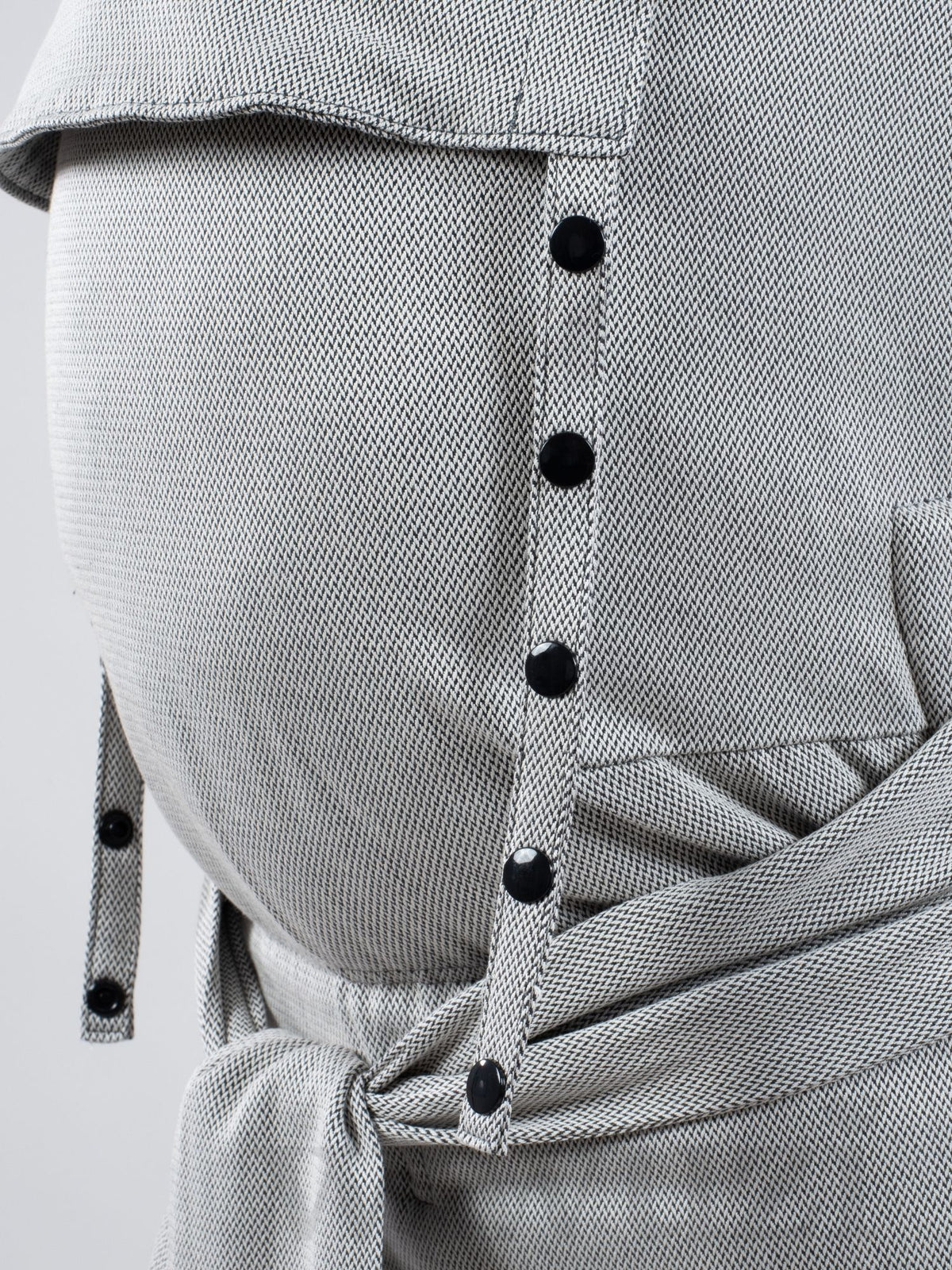 Fräulein Hübsch SoftTai V2 Toddlersize Silver – Ergonomische Babytrage aus Bio-Baumwolle
