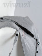 Fräulein Hübsch SoftTai V2 Toddlersize Silver – Ergonomische Babytrage aus Bio-Baumwolle