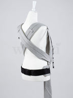 Fräulein Hübsch SoftTai V2 Toddlersize Silver – Ergonomische Babytrage aus Bio-Baumwolle