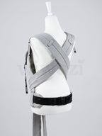 Fräulein Hübsch SoftTai V2 Toddlersize Silver – Ergonomische Babytrage aus Bio-Baumwolle