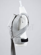 Fräulein Hübsch SoftTai V2 Toddlersize Silver – Ergonomische Babytrage aus Bio-Baumwolle