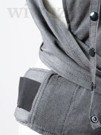 Fräulein Hübsch WrapCon Babysize Graphite – Ergonomische Babytrage aus Bio-Baumwolle