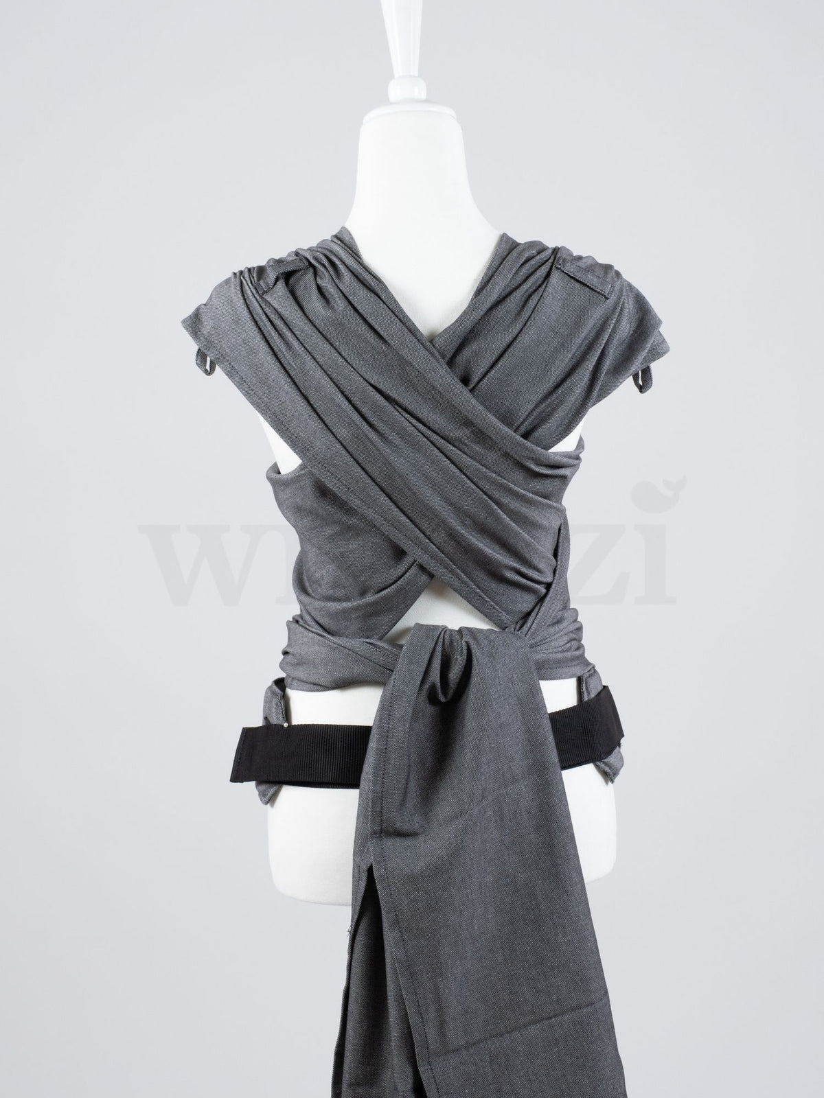 Fräulein Hübsch WrapCon Babysize Graphite – Ergonomische Babytrage aus Bio-Baumwolle