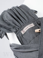 Fräulein Hübsch WrapCon Babysize Graphite – Ergonomische Babytrage aus Bio-Baumwolle
