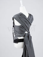 Fräulein Hübsch WrapCon Babysize Graphite – Ergonomische Babytrage aus Bio-Baumwolle