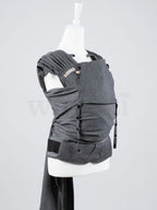 Fräulein Hübsch WrapCon Babysize Graphite – Ergonomische Babytrage aus Bio-Baumwolle