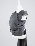 Fräulein Hübsch WrapCon Babysize Graphite – Ergonomische Babytrage aus Bio-Baumwolle
