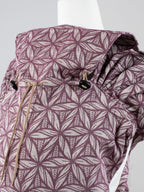Fräulein Hübsch WrapCon Toddlersize Lorelei Bordeaux – Ergonomische Babytrage aus Bio-Baumwolle