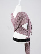 Fräulein Hübsch WrapCon Toddlersize Lorelei Bordeaux – Ergonomische Babytrage aus Bio-Baumwolle