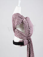 Fräulein Hübsch WrapCon Toddlersize Lorelei Bordeaux – Ergonomische Babytrage aus Bio-Baumwolle