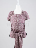 Fräulein Hübsch WrapCon Toddlersize Lorelei Bordeaux – Ergonomische Babytrage aus Bio-Baumwolle